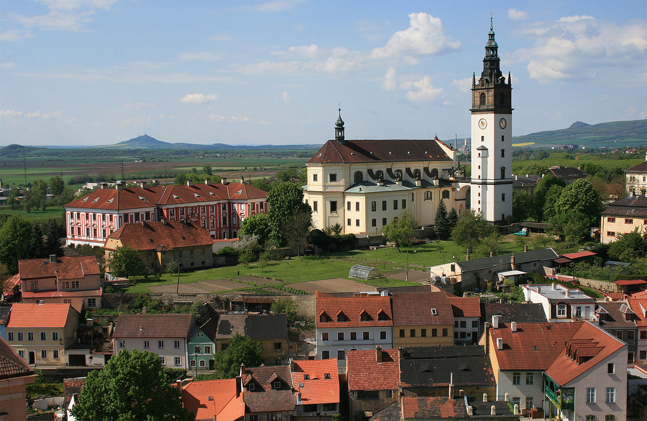 Cathedral of St. Stephen with belfry in Litoměřice